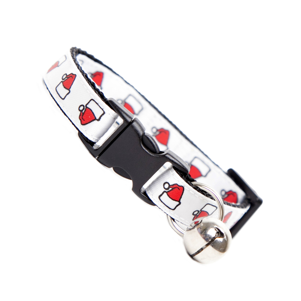 Santa Hats Christmas Cat Collars Buckle & Bell [Safety Collar]