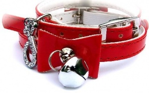 Red Bow Cat Collar by Puchi