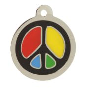 Peace Cat ID Tag