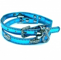 Blue Funky Fish Cat Collars by Puchi
