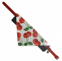 Luscious Cherry Cat Bandana Collar Set