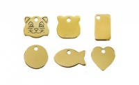 Gold Colour Engraved Cat Tags
