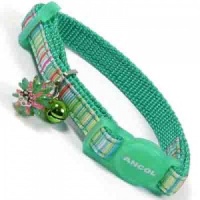 Green Luxury Small Kitten Cat Collar by Ancol