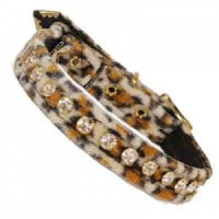 Lynx Velvet Diamante Cat Collar