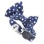 Blue Spotty Bow Tie Cat Collar