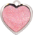 Pink Heart Glitter Cat Tag