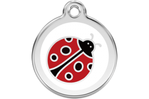 Ladybird Engraved Cat ID Tag by Red Dingo