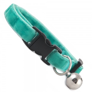 Spearmint Double Velvet Soft Cat Collar