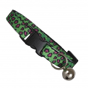 Savanna Cat Collar | Green Leopard