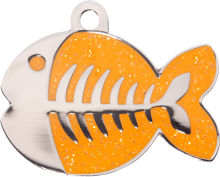 fish shaped cat tag