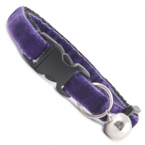 Cadbury Purple Velvet Cool Cat Collar