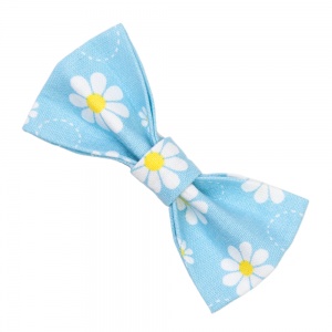 Light Blue Daisy Bow Tie