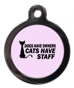 Cats Have Staff Cat ID Tag