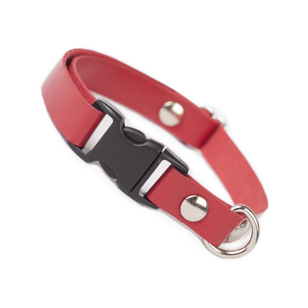 designer leather cat collars