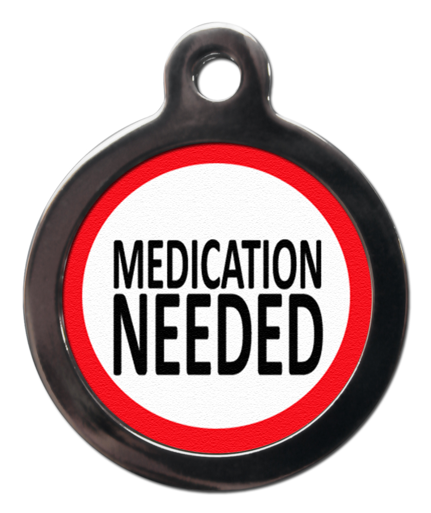 Medication Alert Cat ID Tag