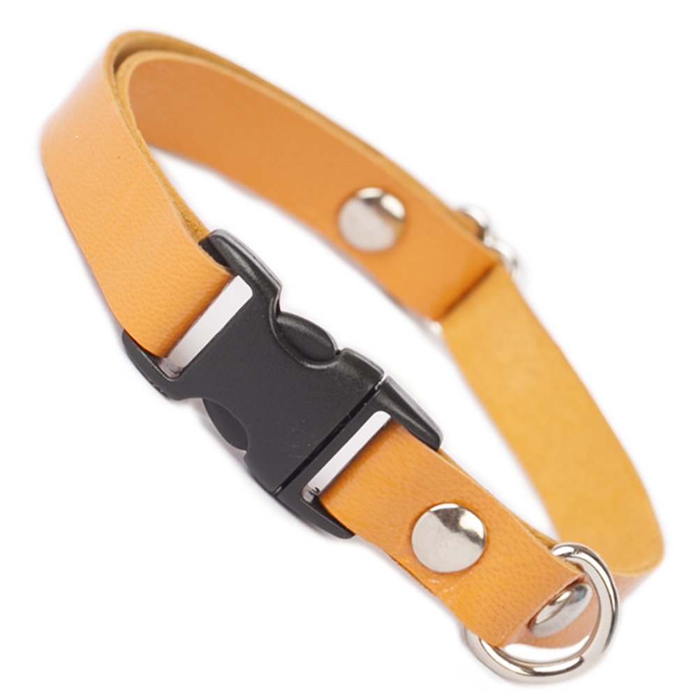 designer leather cat collars