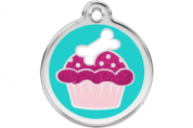 Glitter Cat ID Tag | Cupcake