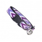 Purple Chevron Cat Safety Collar