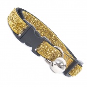 Gold Glitter Velvet Cool Cat Collar