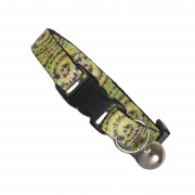 Retro Tie Dye Cat Collar Green