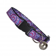 Retro Tie Dye Cat Collar Purple