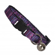 Aztec Tribal Cat Collar - Purple