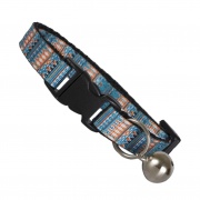 Aztec Tribal Cat Collar - Teal