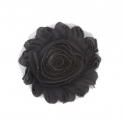Liquorice Black Flower Accessory for Cat Collars