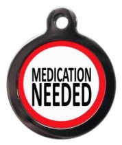 Medication Alert Cat ID Tag