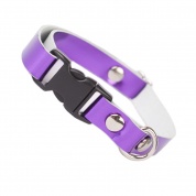 Aubergine Metallic Luxury Leather Cat Collar