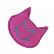 Pink Cat Shaped Pillow Catnip Toy