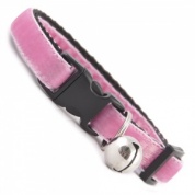 Candy Pink Velvet Cool Cat Collar