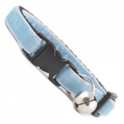 Baby Blue Velvet Cool Cat Collar