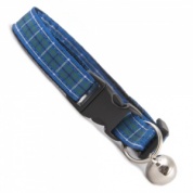 Blue Tartan Cat Collar