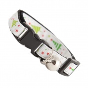 Festive Christmas Tree Cat Collar - White