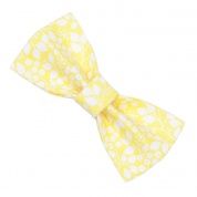 Yellow Floral Bow Tie
