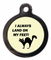 I Landed on My Feet Cat ID Tag