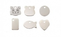 Silver Colour Engraved Cat Tags